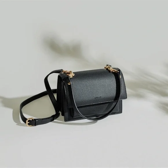 Angela Roi Eloise Vegan Leather Satchel Crossbody Bag - Picture 1 of 13